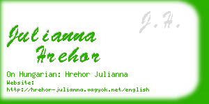 julianna hrehor business card